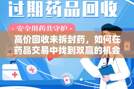 荆州高价回收未拆封药，如何在药品交易中找到双赢的机会